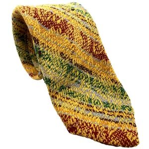 Vintage Retro GANT 100% wool Men's neckTie‎ Woven in Scotland Striped thrashed